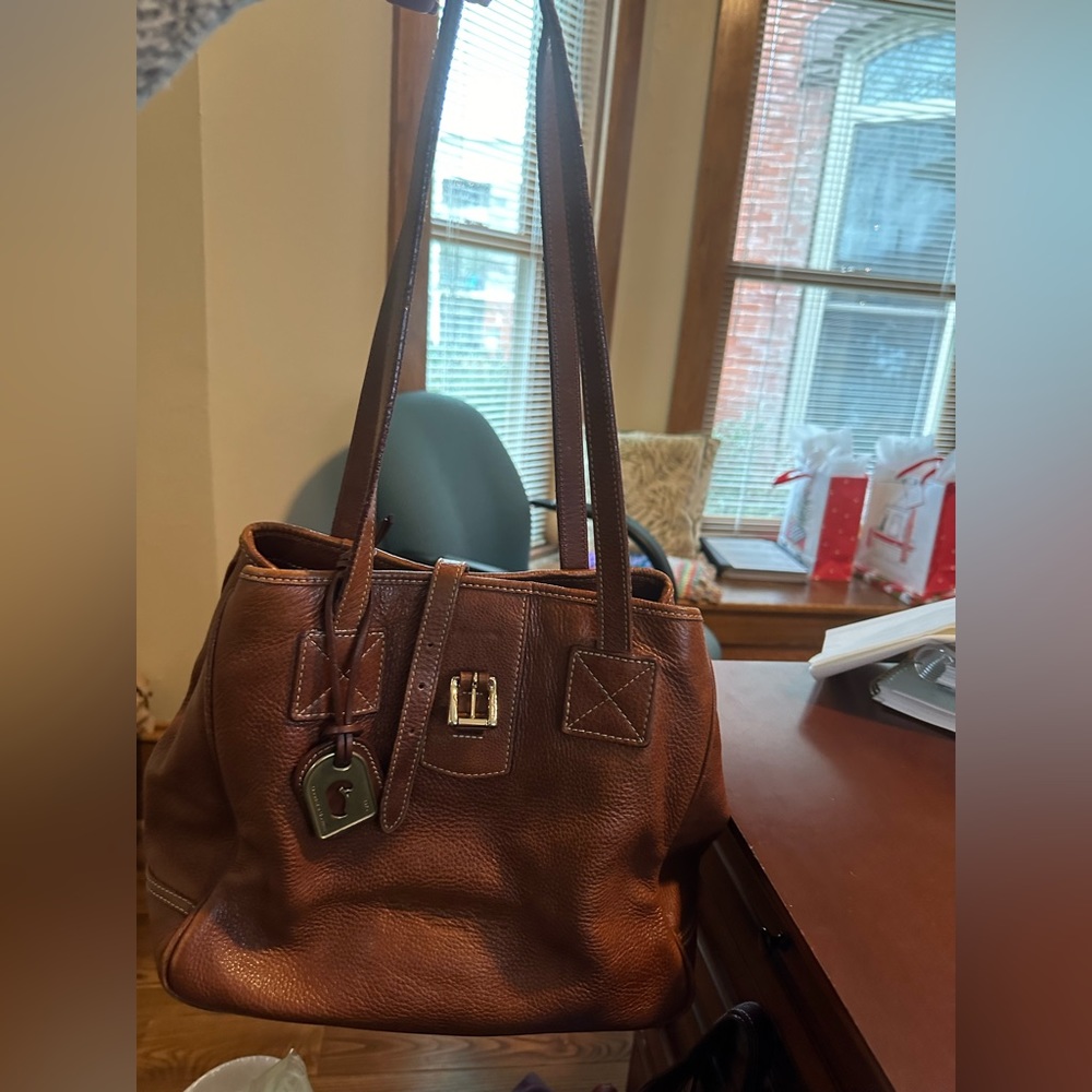 Vintage Dooney & Bourke Small Leather Tote